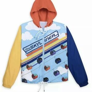 Disney Skyliner Multicolor windbreaker Jacket with Orange and Blue